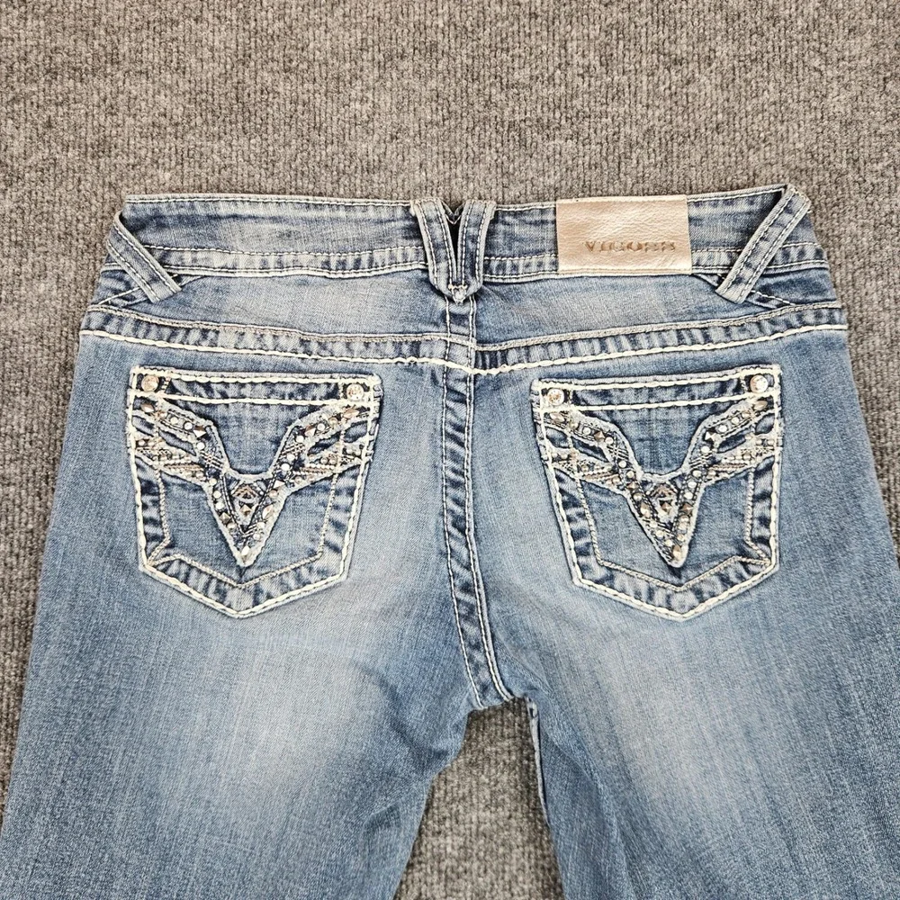 Vigoss The Chelsea Capri Jeans Womens 5/ 6 Med Wash‎ Low Rise Stretch Denim Crop